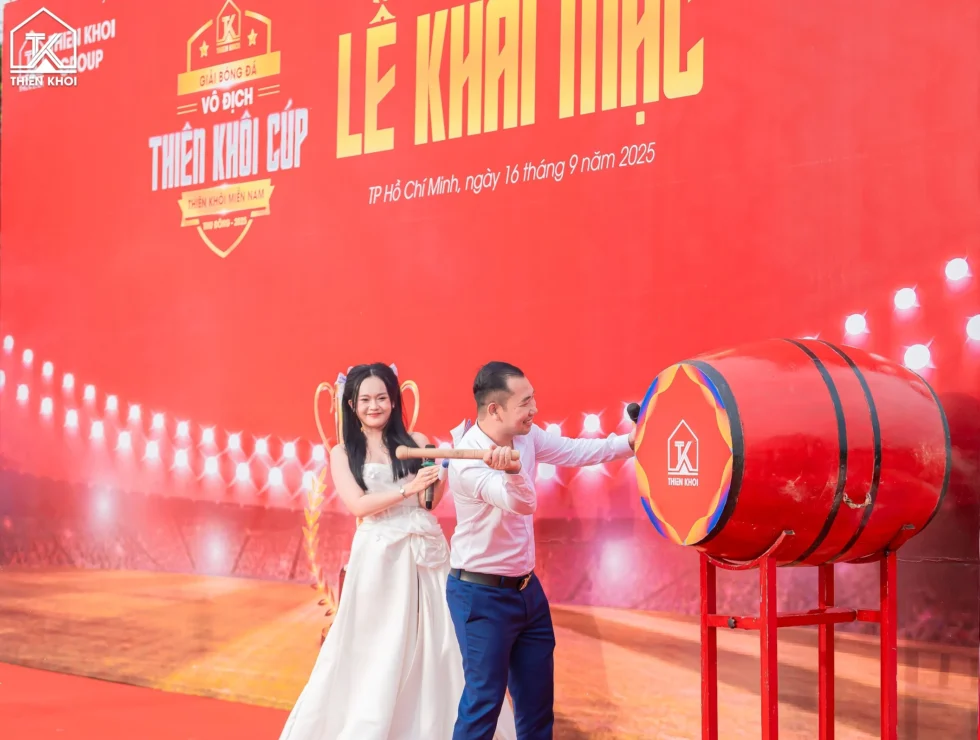 Khai mạc Giải Bóng Đá Thiên Khôi 2025 – Văn hoá gắn kết, bệ phóng tuyển dụng môi giới bất động sản. hoat dong the thao thien khoi 980x740